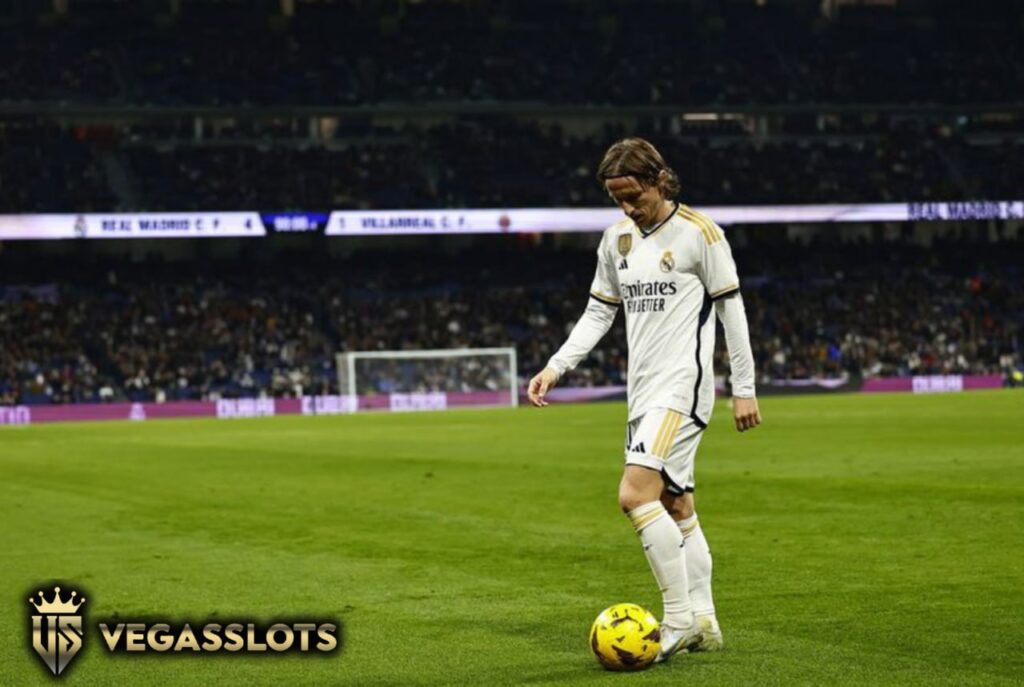 La Liga 2023/2024: Pemain Real Madrid, Luka Modric Source: AP Photo/Pablo Garcia